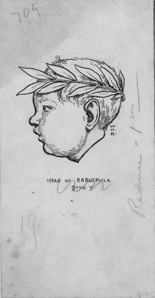 headpiece to Rablophila p.ix - pen and ink